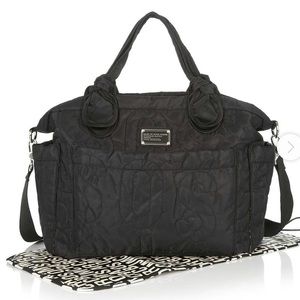 Marc Jacobs Black Diaper Bag + Changing Pad MBMJ